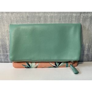Rachel Pally‎ Clutch Pink Foldable Floral Hawaiian Summer Clutch
